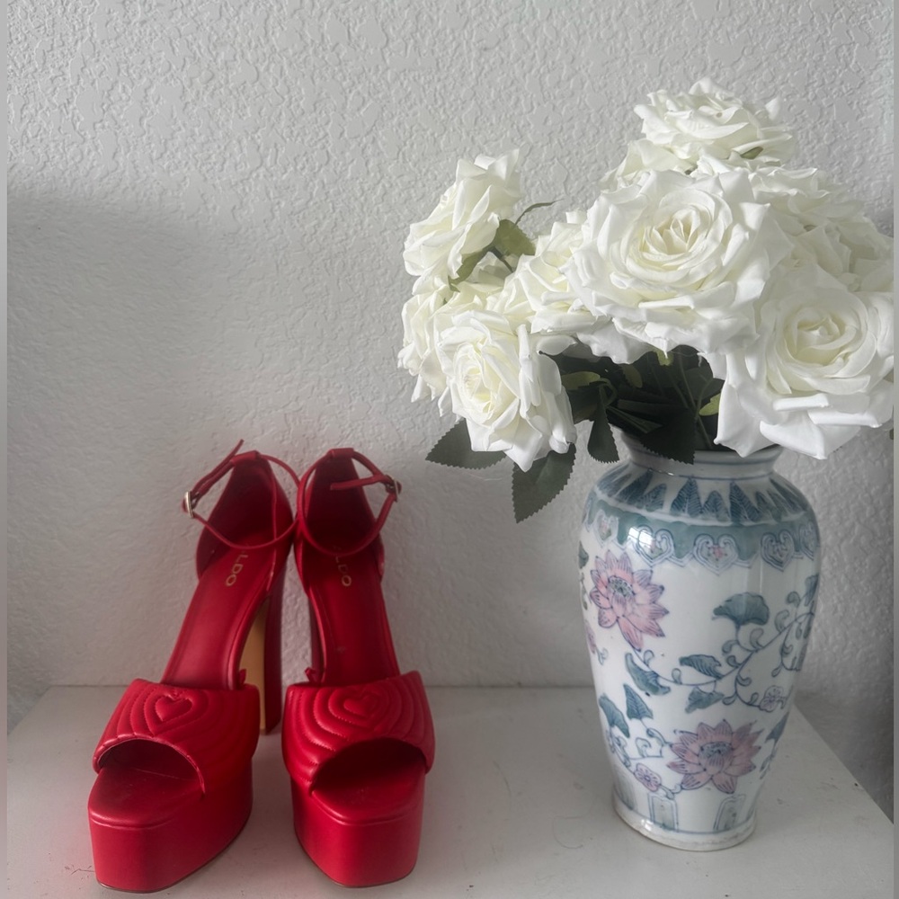 Aldo Vibrant Red Heels